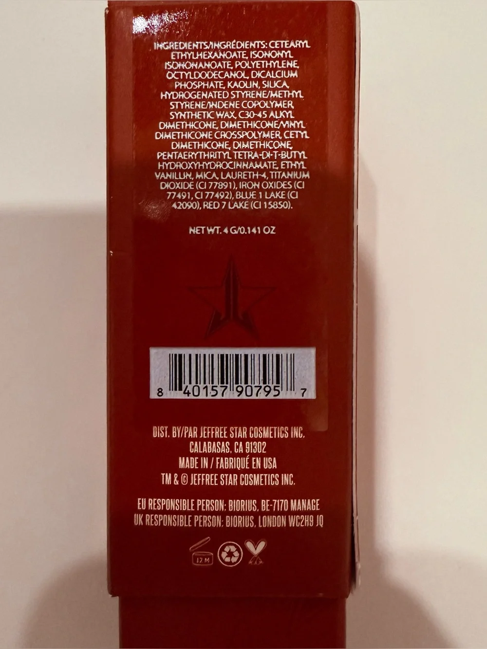 Jeffree Star Cosmetics Velvet Trap Lipstick In Mouse Trap - New in Box